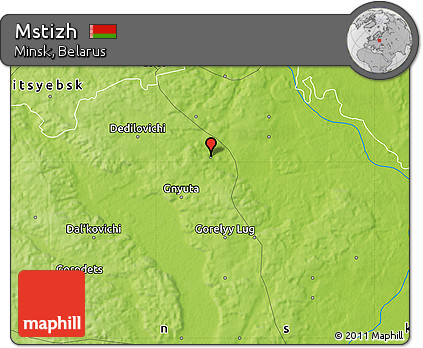 Physical Map of Mstizh