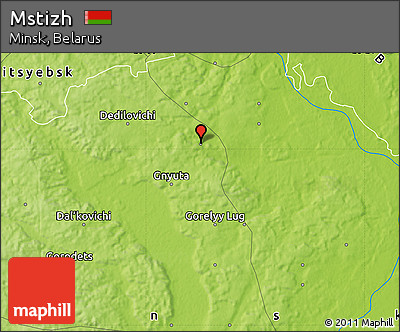 Physical Map of Mstizh