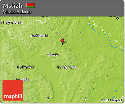 Physical Map of Mstizh