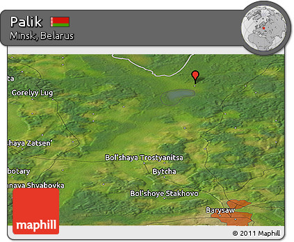 Satellite Panoramic Map of Palik