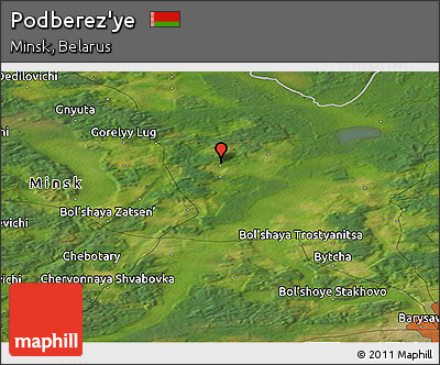 Satellite Panoramic Map of Podberez'ye