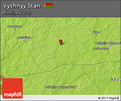 Physical 3D Map of Vyshnyy Stan