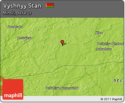 Physical 3D Map of Vyshnyy Stan