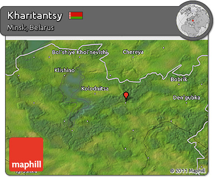Satellite 3D Map of Kharitantsy