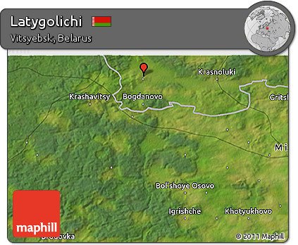 Satellite 3D Map of Latygolichi