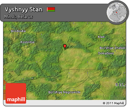 Satellite 3D Map of Vyshnyy Stan