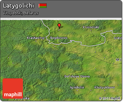 Satellite 3D Map of Latygolichi