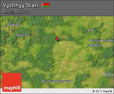Satellite 3D Map of Vyshnyy Stan