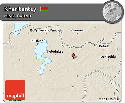 Shaded Relief 3D Map of Kharitantsy