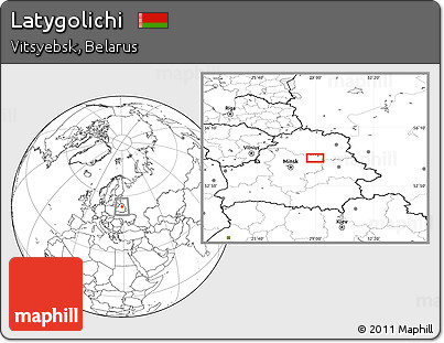 Blank Location Map of Latygolichi