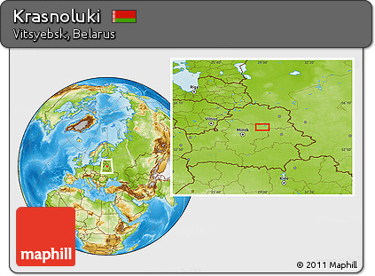 Physical Location Map of Krasnoluki