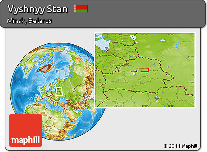 Physical Location Map of Vyshnyy Stan
