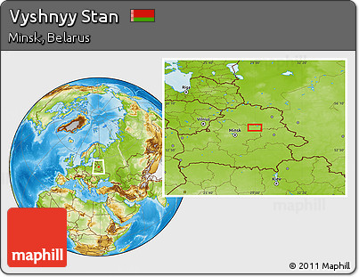 Physical Location Map of Vyshnyy Stan
