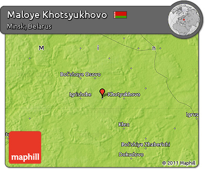Physical Map of Maloye Khotsyukhovo