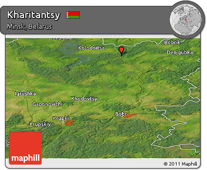 Satellite Panoramic Map of Kharitantsy