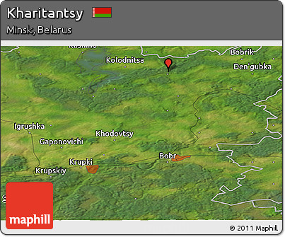 Satellite Panoramic Map of Kharitantsy