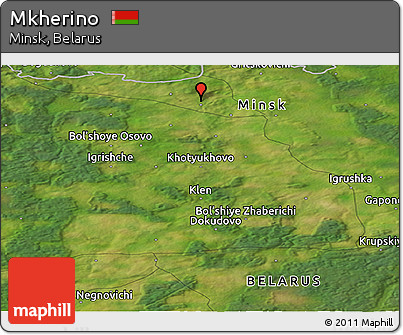 Satellite Panoramic Map of Mkherino