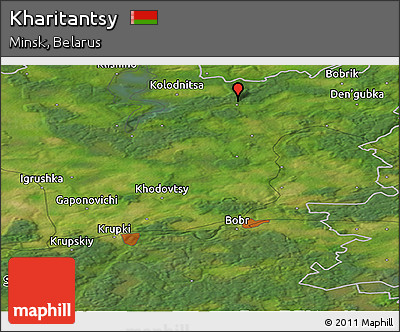 Satellite Panoramic Map of Kharitantsy
