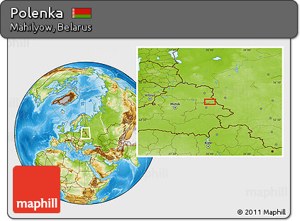 Physical Location Map of Polenka