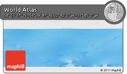 Physical Panoramic Map of the Area around 54° 26' 3" N, 32° 13' 30" W