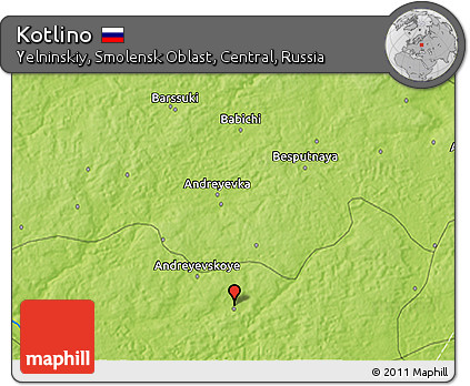 Physical 3D Map of Kotlino
