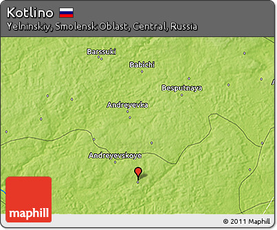 Physical 3D Map of Kotlino