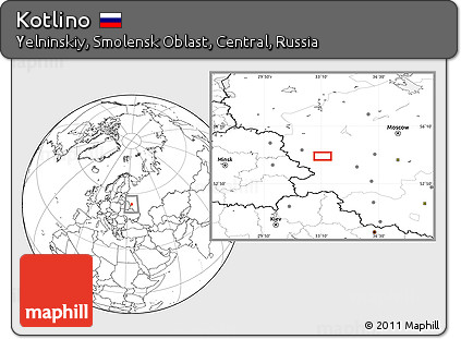 Blank Location Map of Kotlino