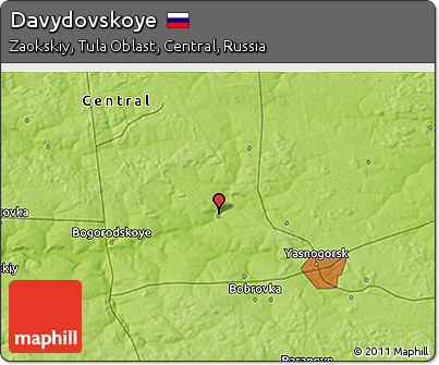 Physical 3D Map of Davydovskoye