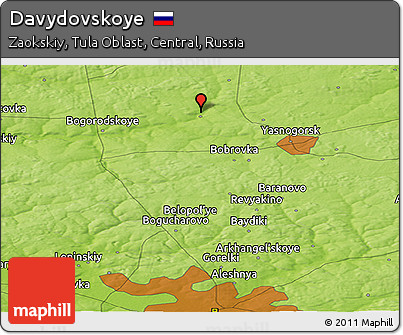 Physical Panoramic Map of Davydovskoye