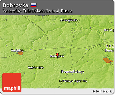 Physical 3D Map of Bobrovka