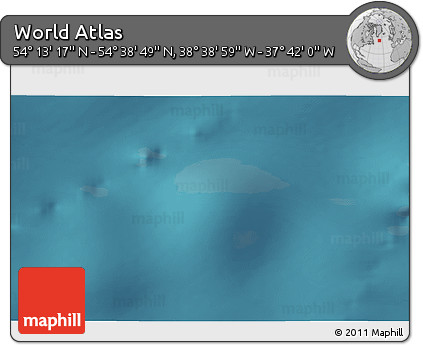 Satellite 3D Map of the Area around 54° 26' 3" N, 38° 10' 29" W