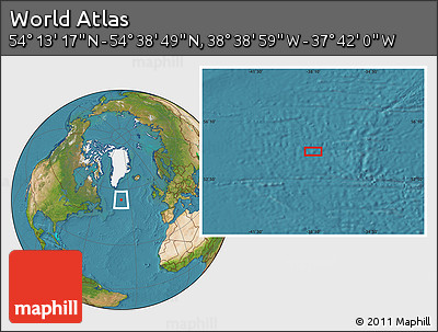 Satellite Location Map of the Area around 54° 26' 3" N, 38° 10' 29" W