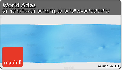 Physical Panoramic Map of the Area around 54° 26' 3" N, 39° 1' 29" W
