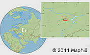 Savanna Style Location Map of the area around 54° 26' 3" N, 46° 49' 30" E