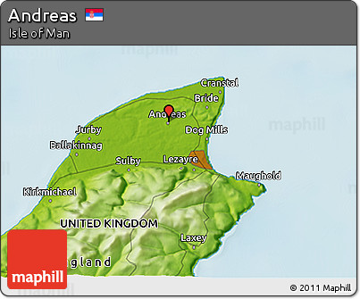 Physical 3D Map of Andreas