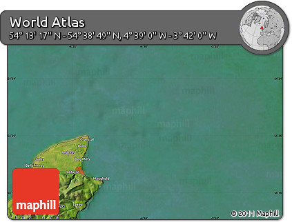 Satellite Map of the Area around 54° 26' 3" N, 4° 10' 30" W