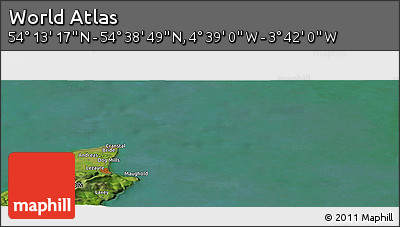 Satellite Panoramic Map of the Area around 54° 26' 3" N, 4° 10' 30" W