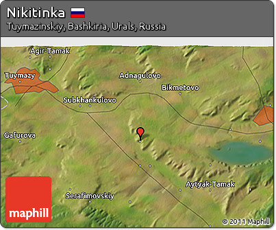 Satellite 3D Map of Nikitinka