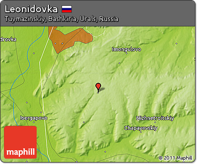 Physical Map of Leonidovka