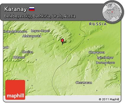 Physical 3D Map of Karanay
