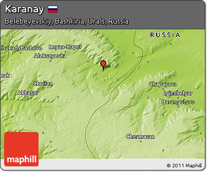 Physical 3D Map of Karanay