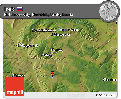 Satellite 3D Map of Irek