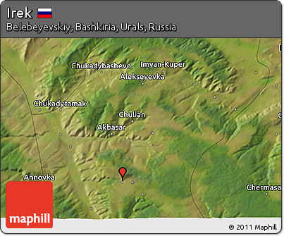 Satellite 3D Map of Irek
