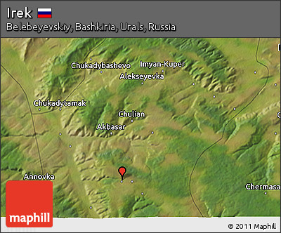 Satellite 3D Map of Irek