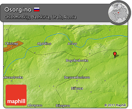 Physical 3D Map of Osorgino