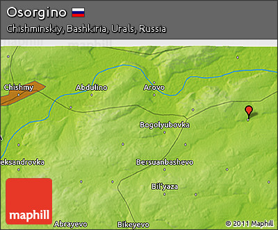 Physical 3D Map of Osorgino