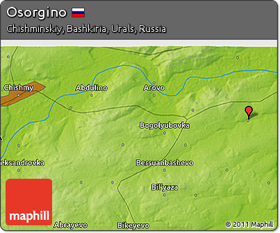 Physical 3D Map of Osorgino