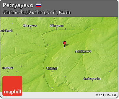 Physical 3D Map of Petryayevo