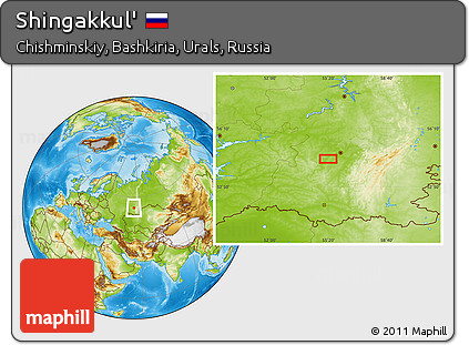 Physical Location Map of Shingakkul'
