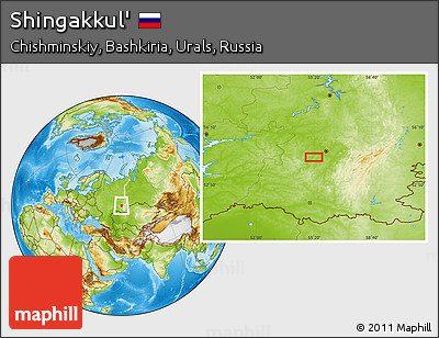 Physical Location Map of Shingakkul'